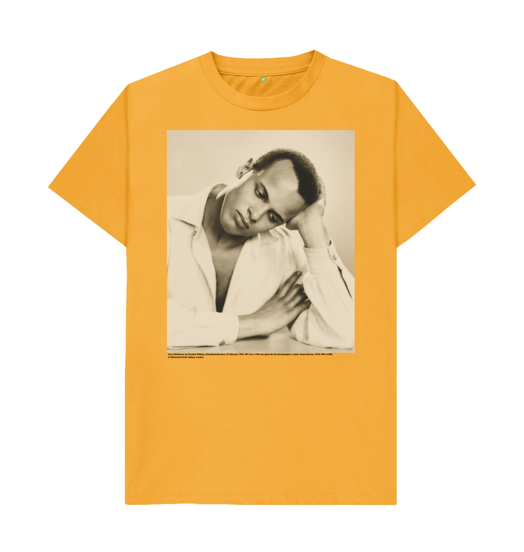 Mustard printed t shirt front