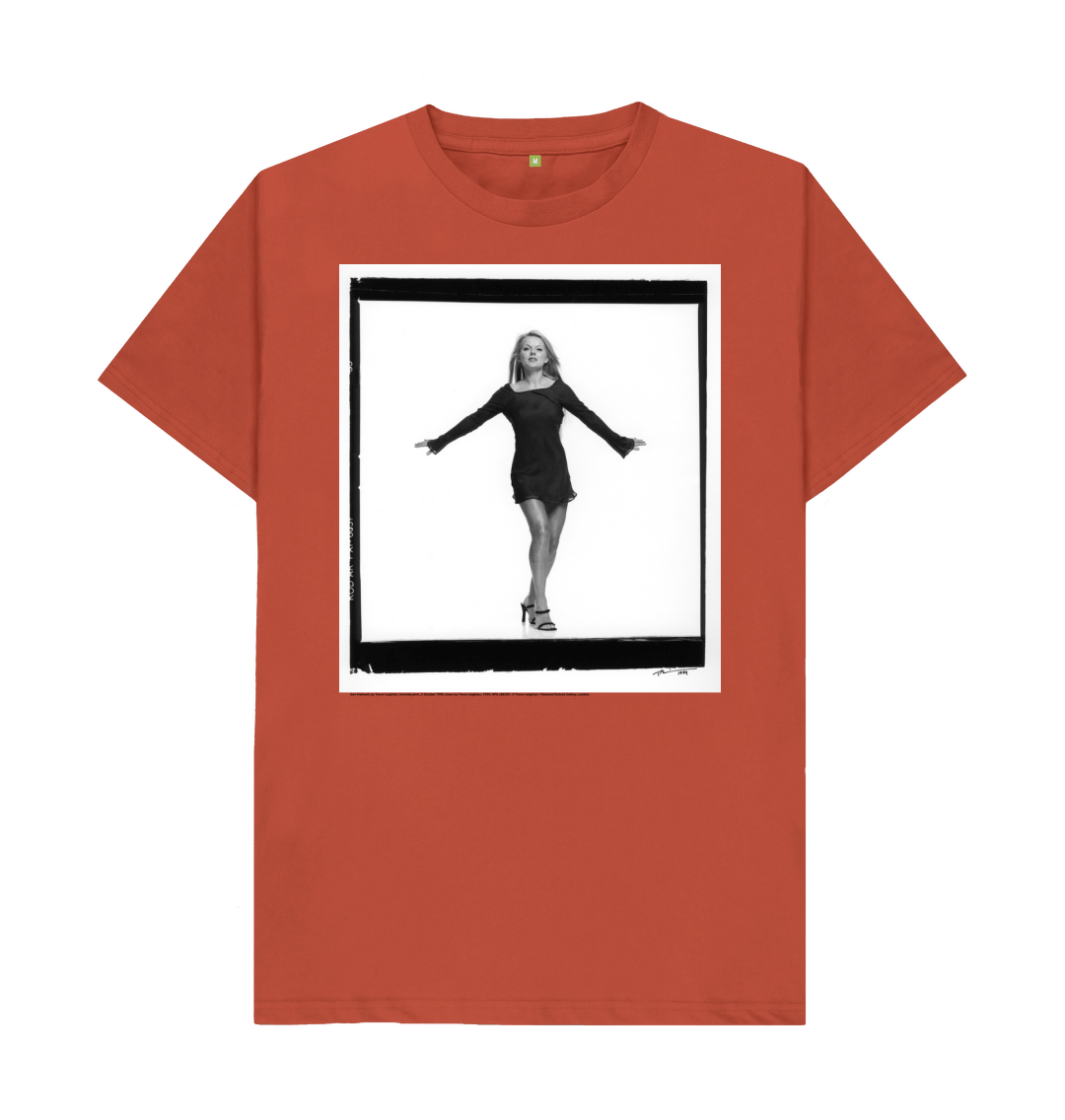 Rust printed t shirt front