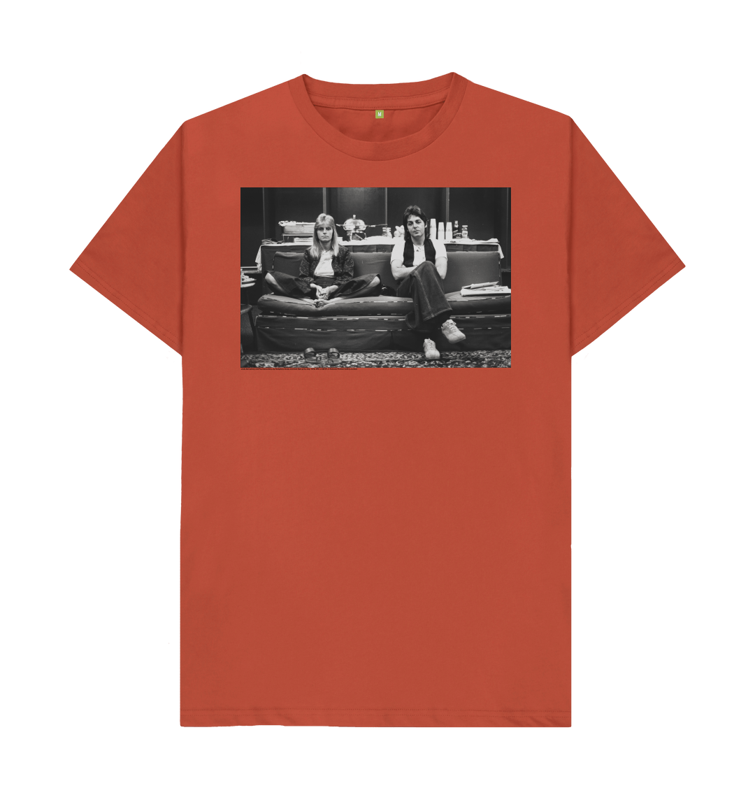 Rust printed t shirt front