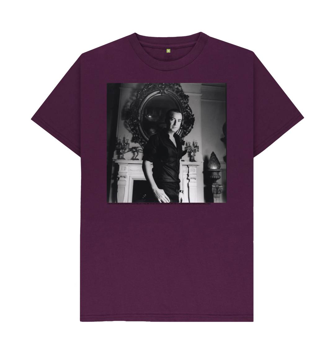 Purple printed t shirt front