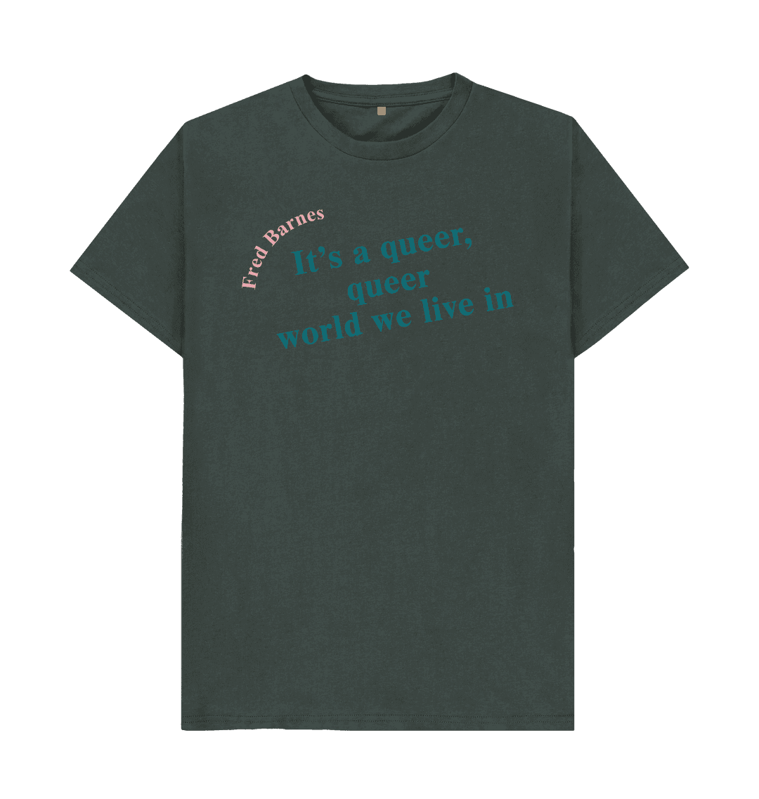 Dark grey printed t shirt front