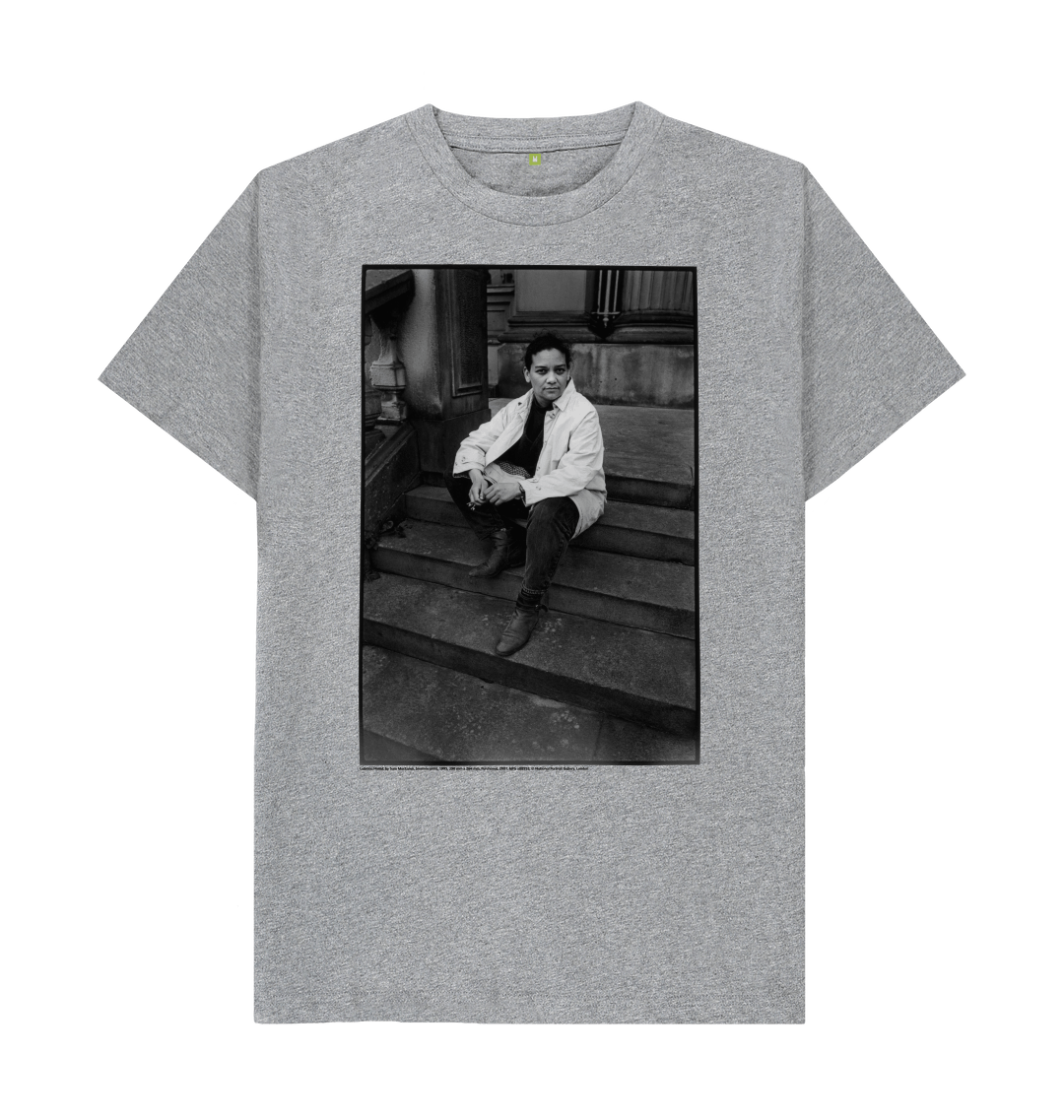 Athletic grey printed t shirt front