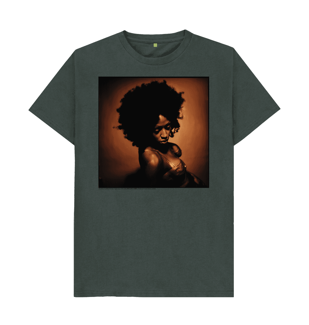 Dark grey printed t shirt front