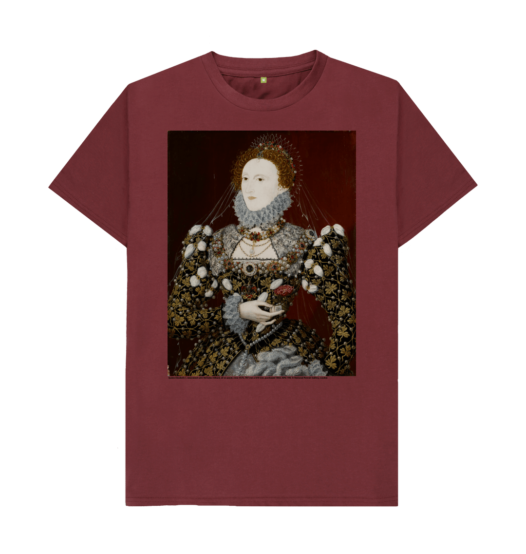 Red wine printed t shirt front