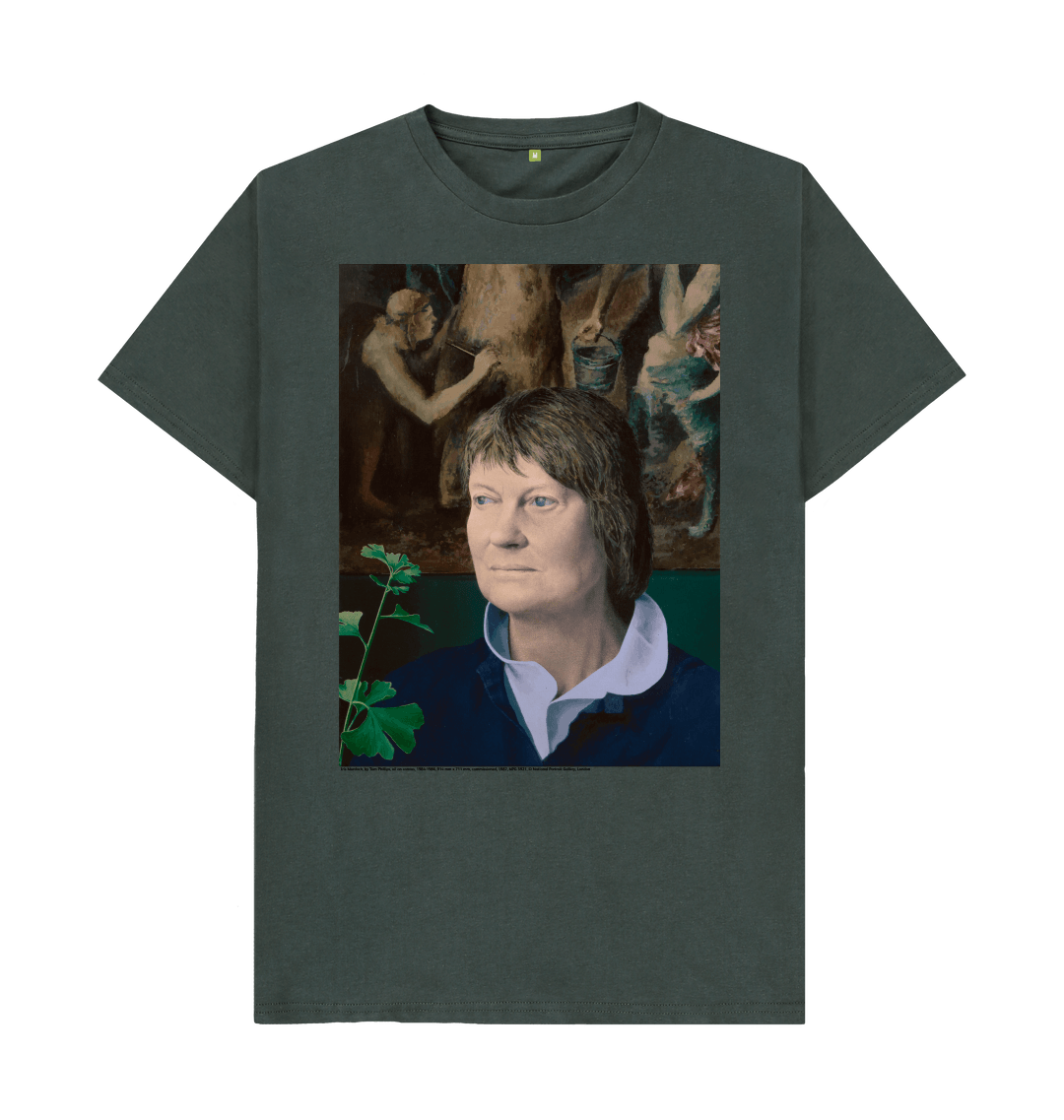 Dark grey printed t shirt front