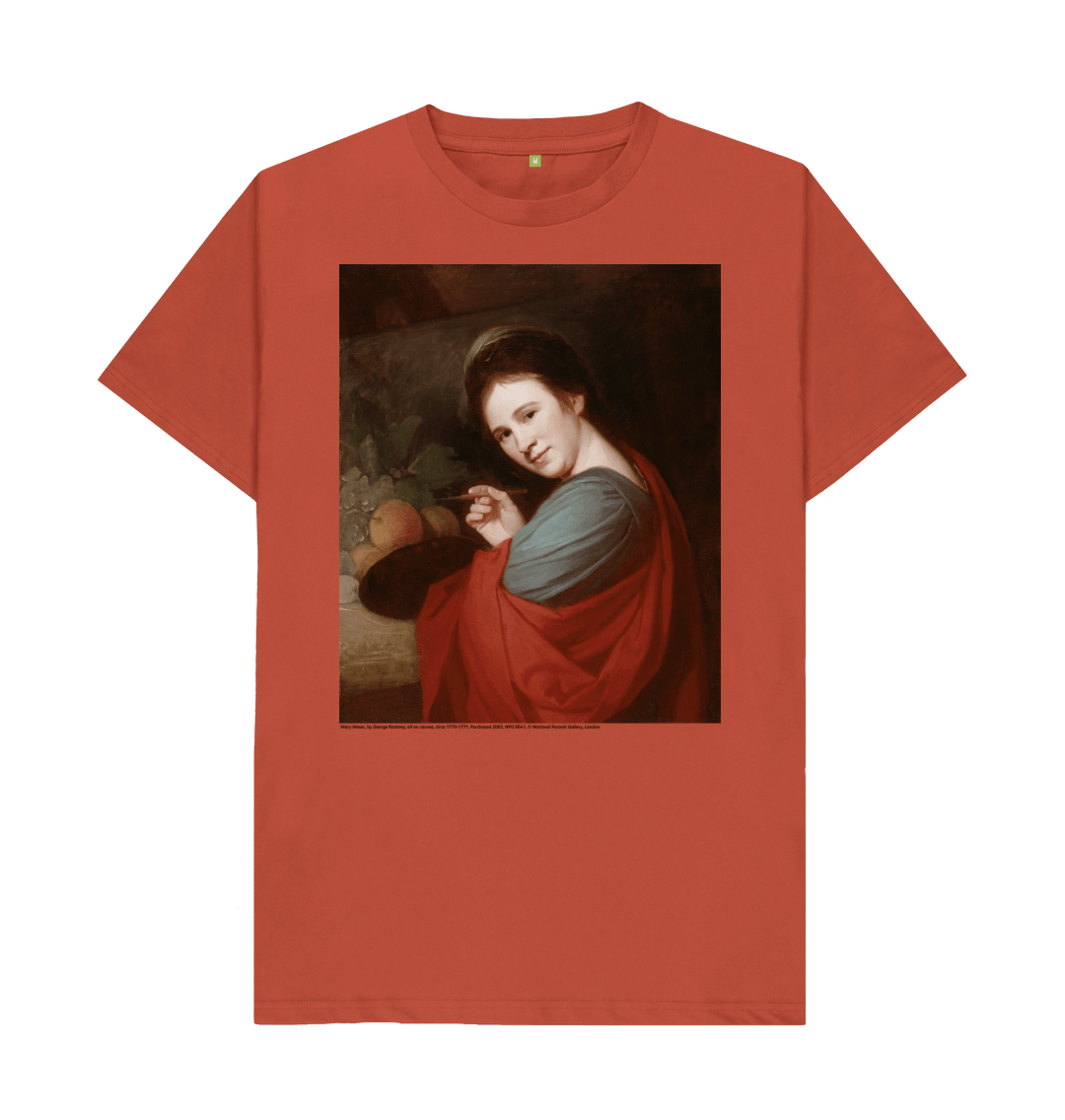 Rust printed t shirt front