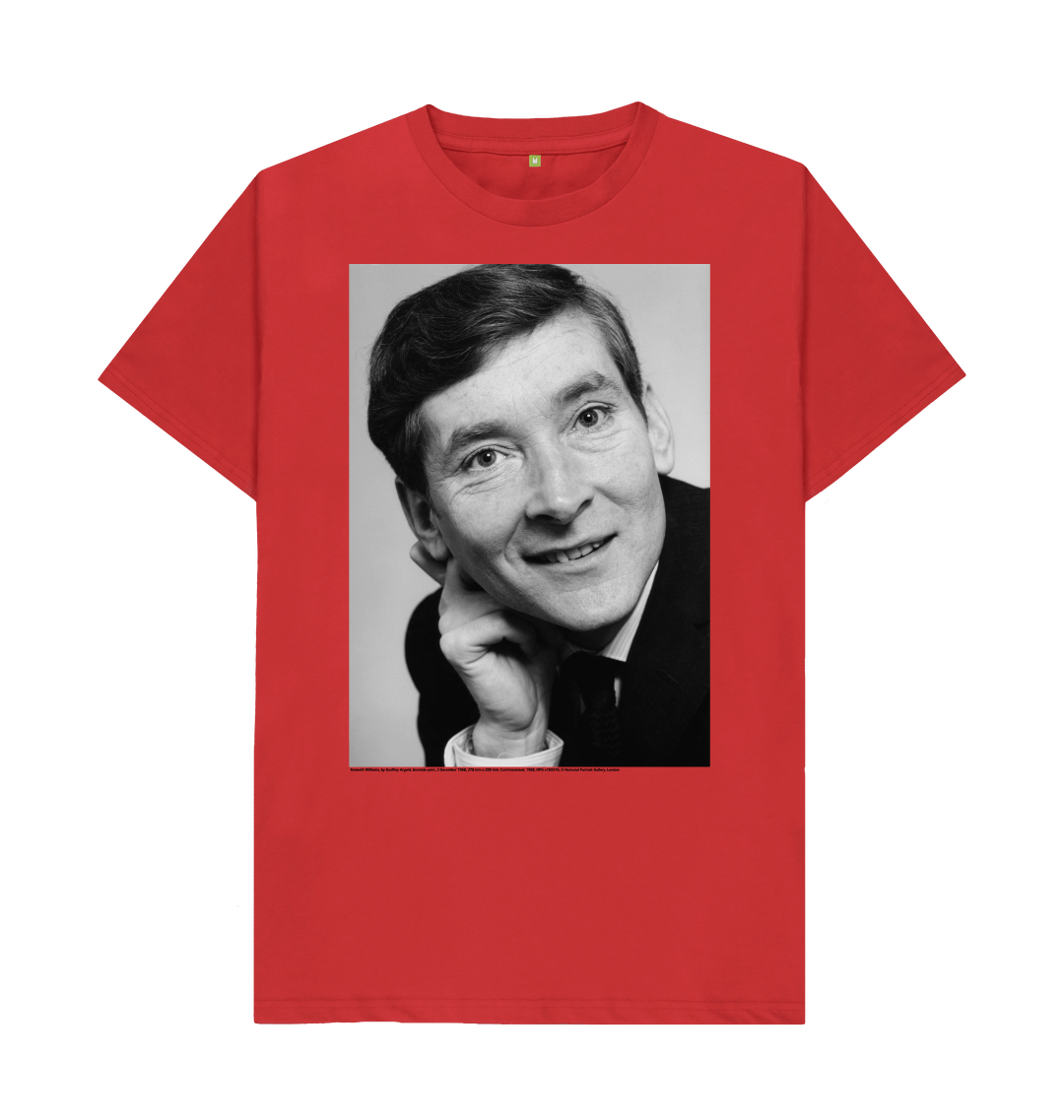 Red printed t shirt front