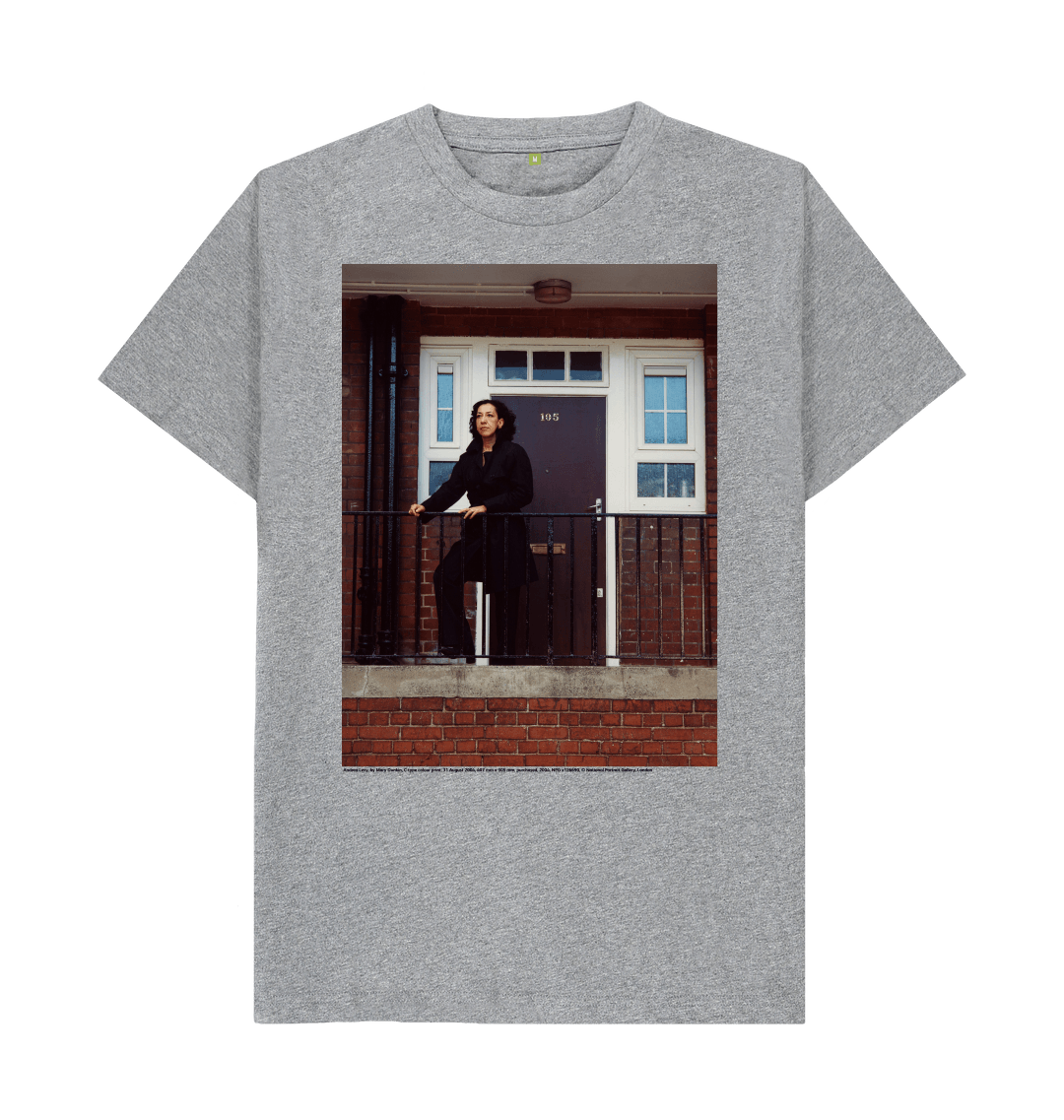 Athletic grey printed t shirt front