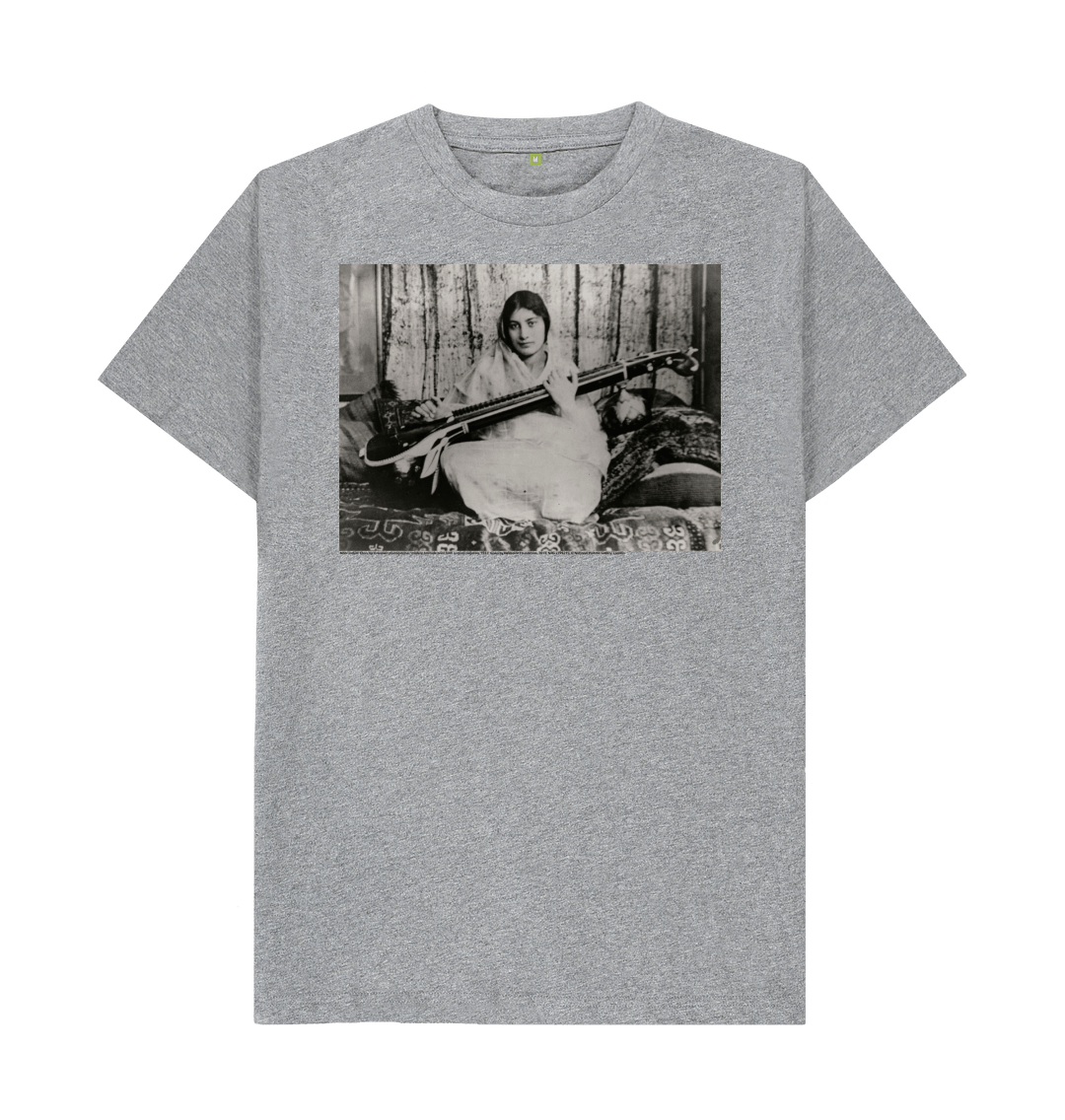 Athletic grey printed t shirt front