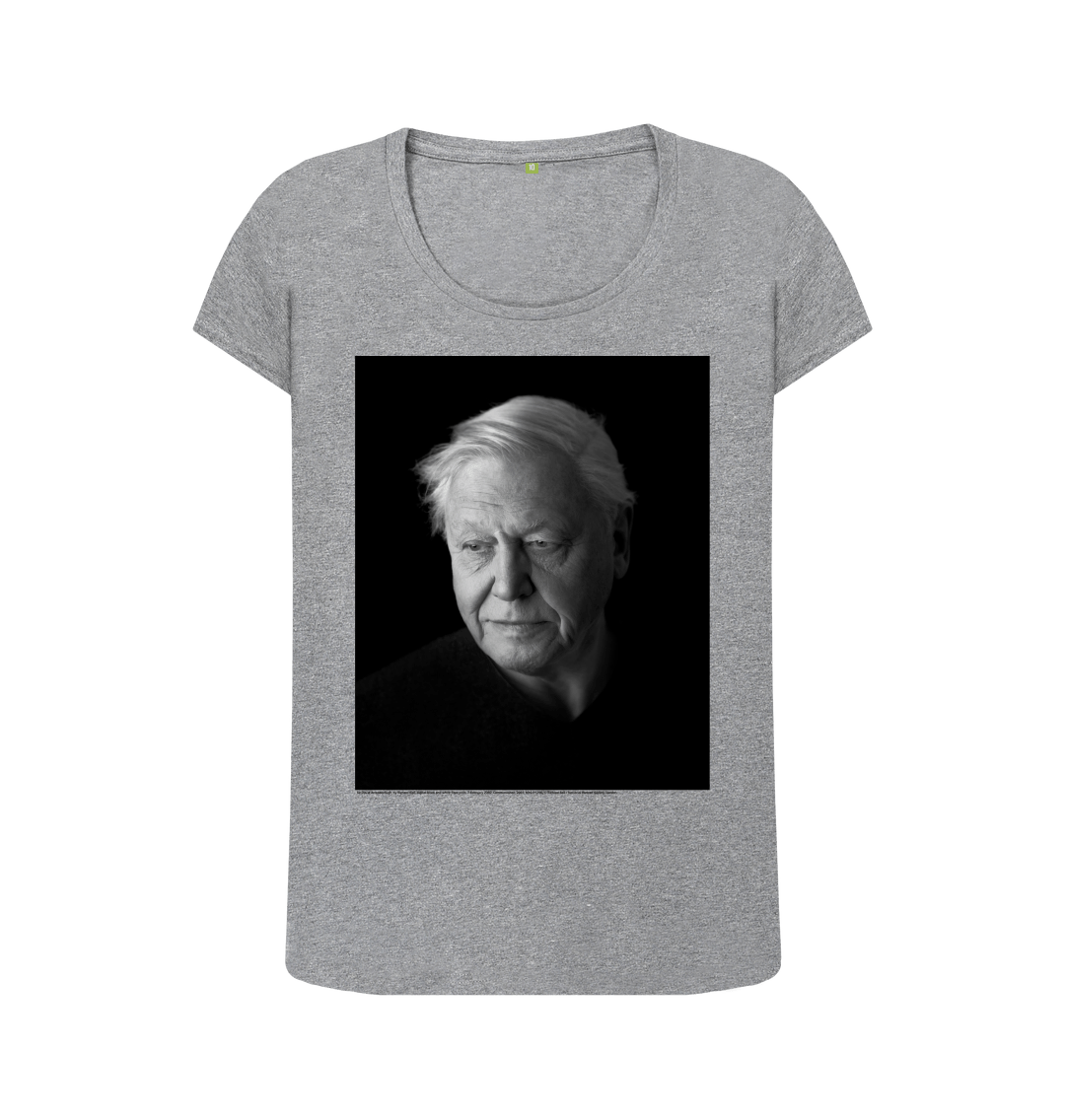 Athletic grey printed t shirt front