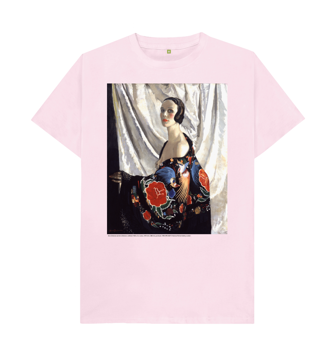 Pink printed t shirt front
