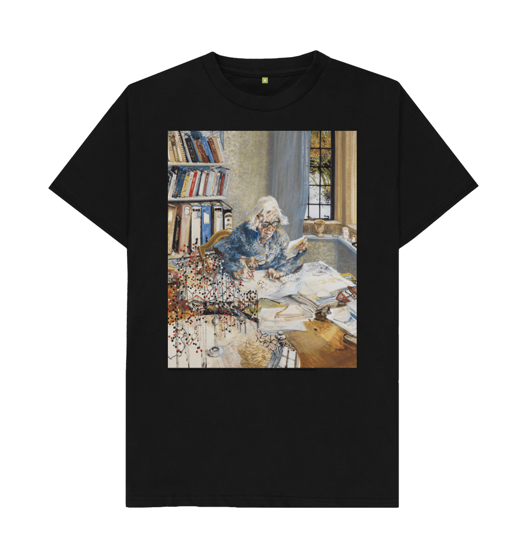 Black printed t shirt front