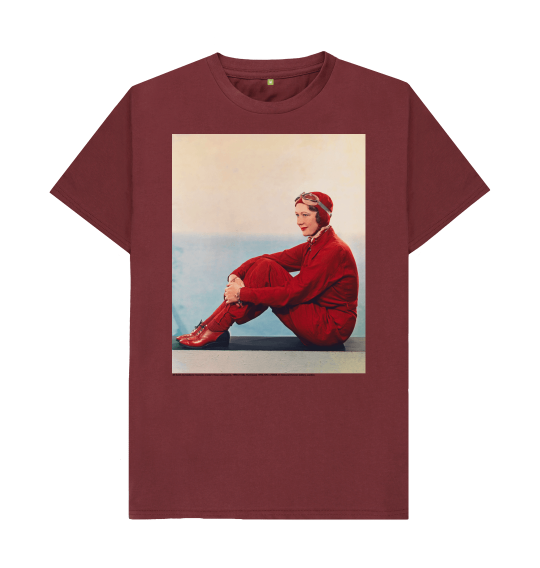 Red wine printed t shirt front