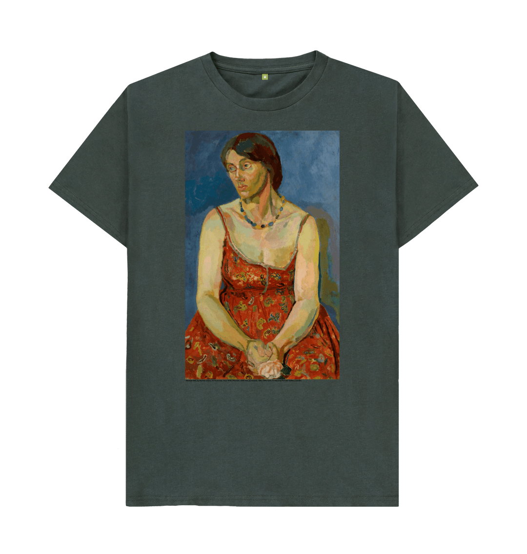 Dark grey printed t shirt front