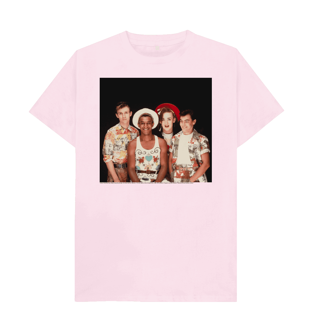 Pink printed t shirt front