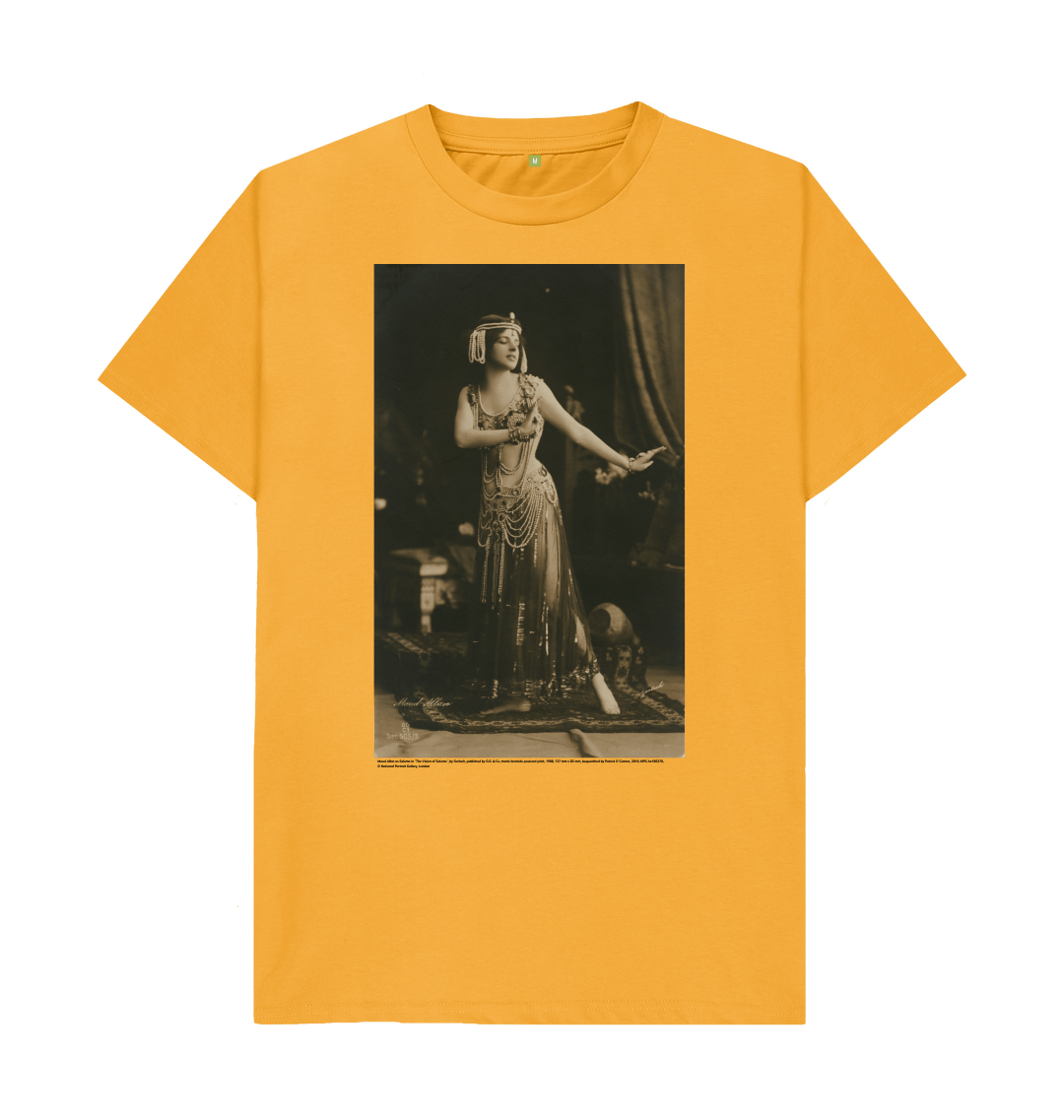 Mustard printed t shirt front