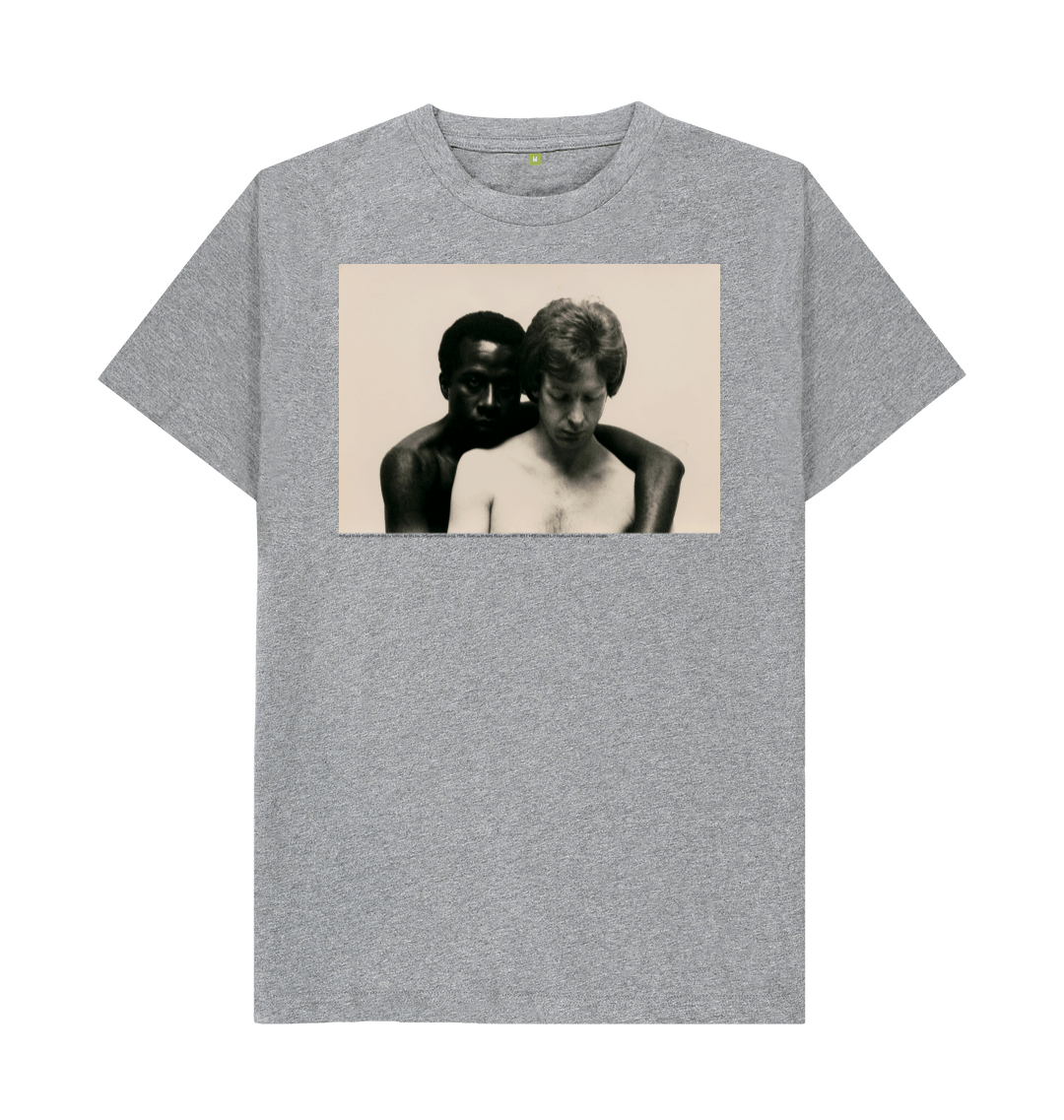 Athletic grey printed t shirt front