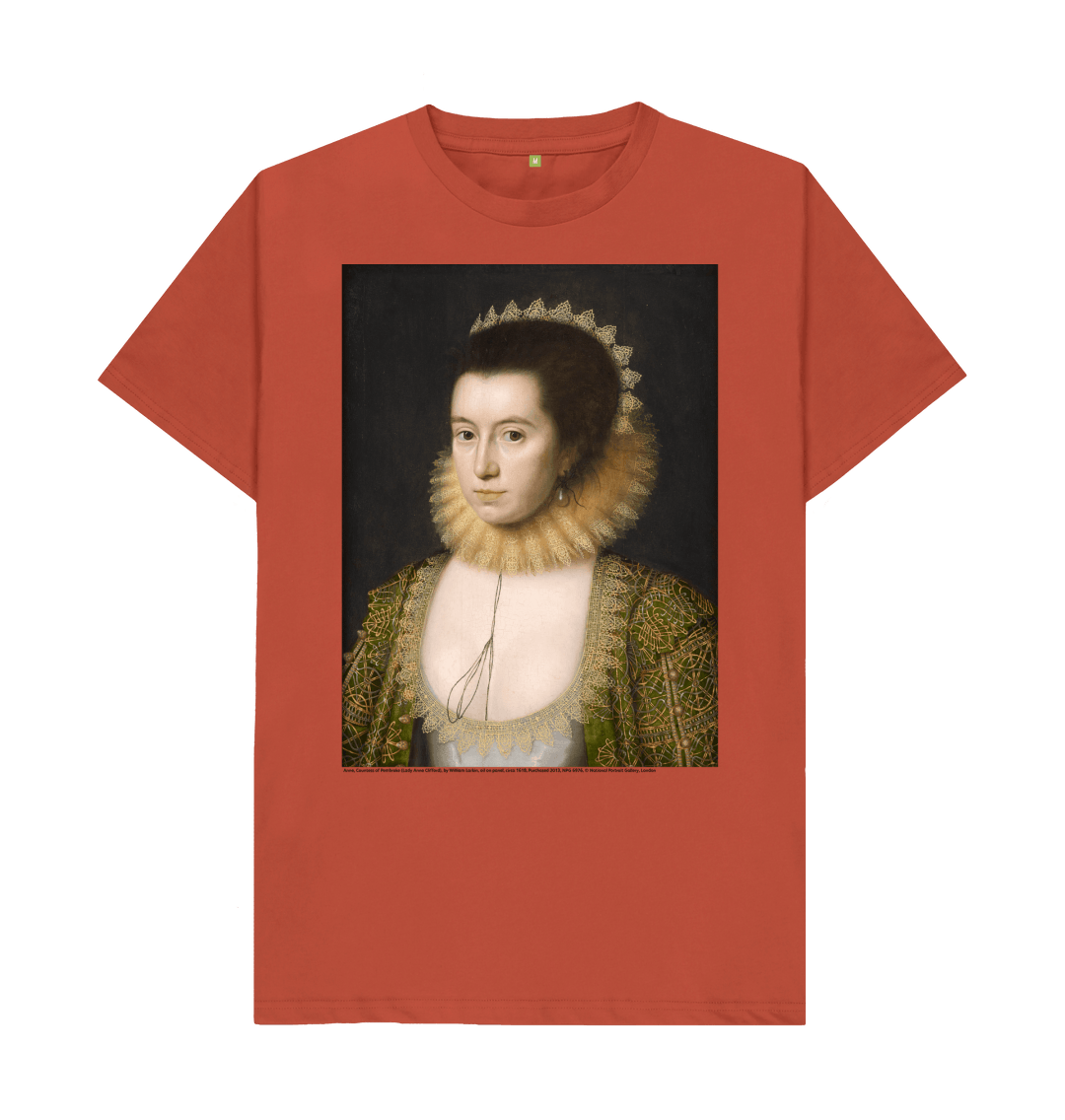 Rust printed t shirt front