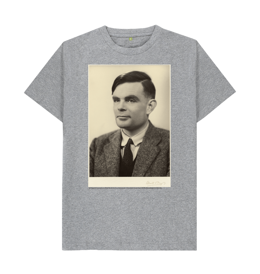 Athletic grey printed t shirt front