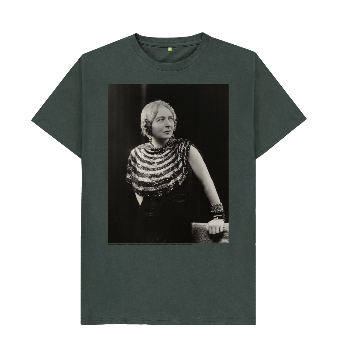 Dark grey printed t shirt front