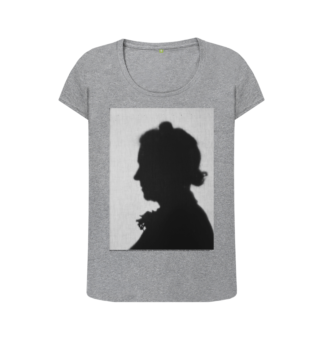 Athletic grey printed t shirt front