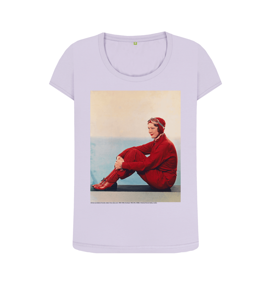 Violet printed t shirt front