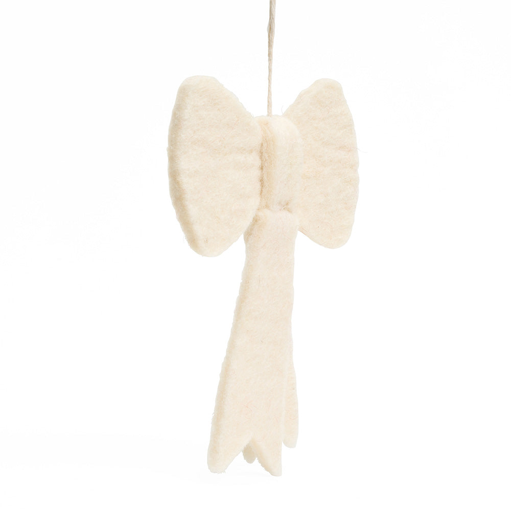 White bow decoration side