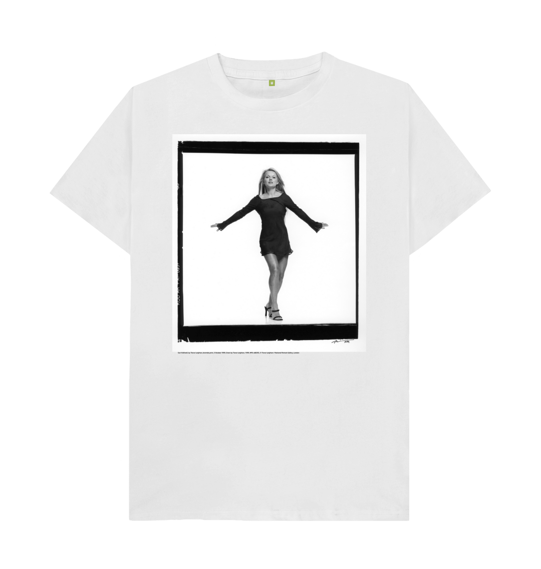 White printed t shirt front