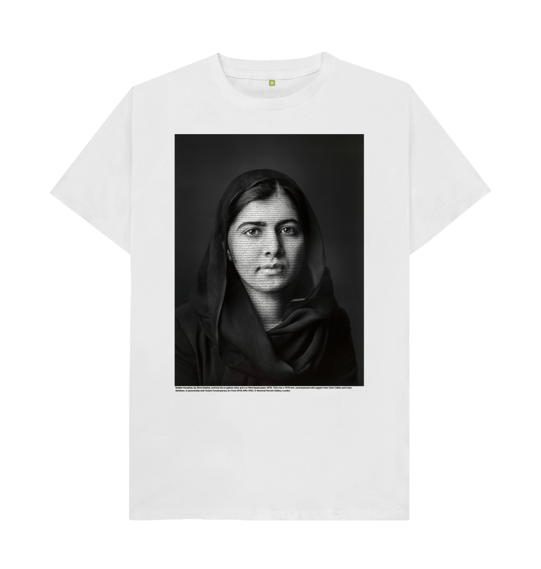 White printed t shirt front