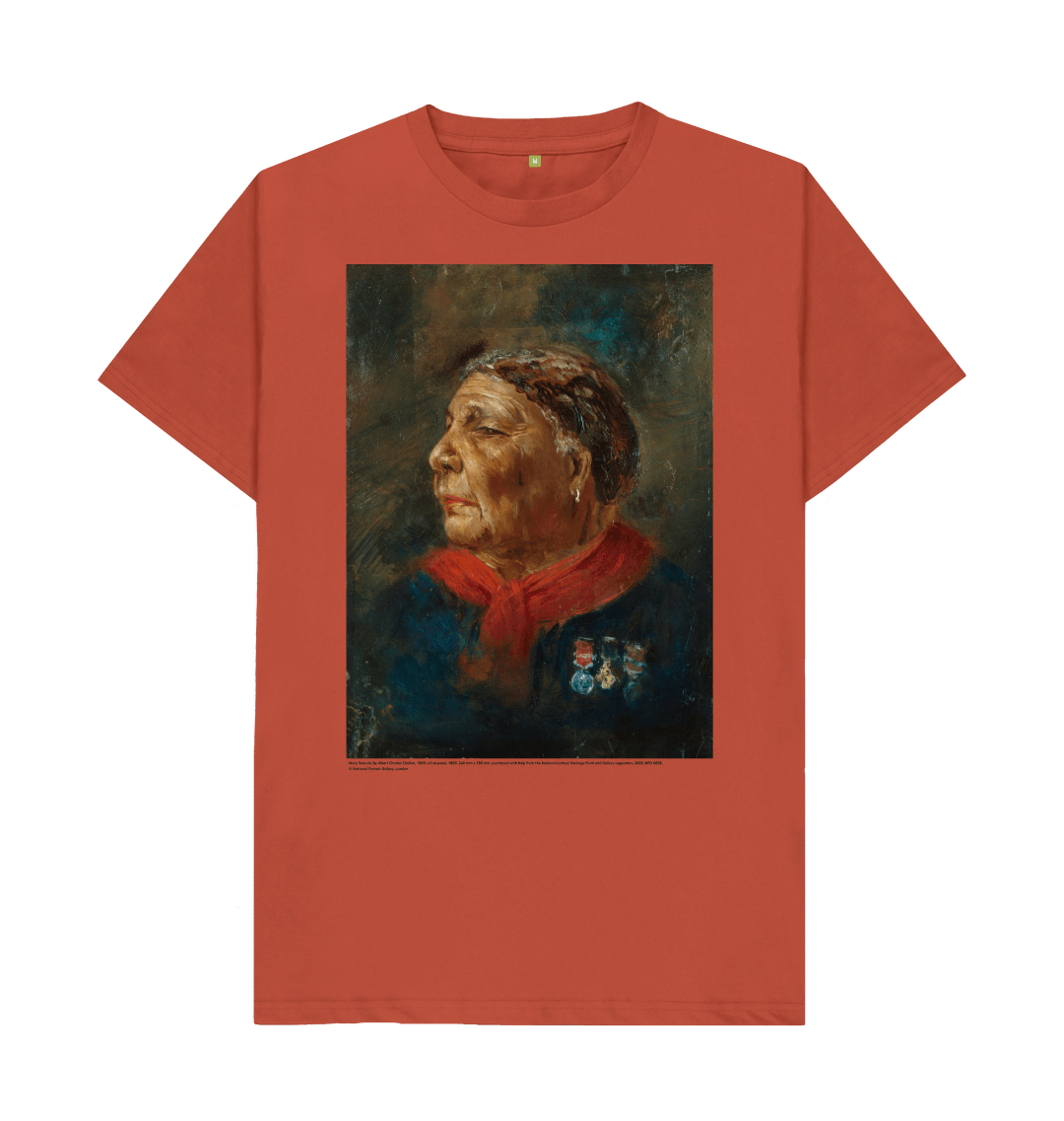 Rust printed t shirt front