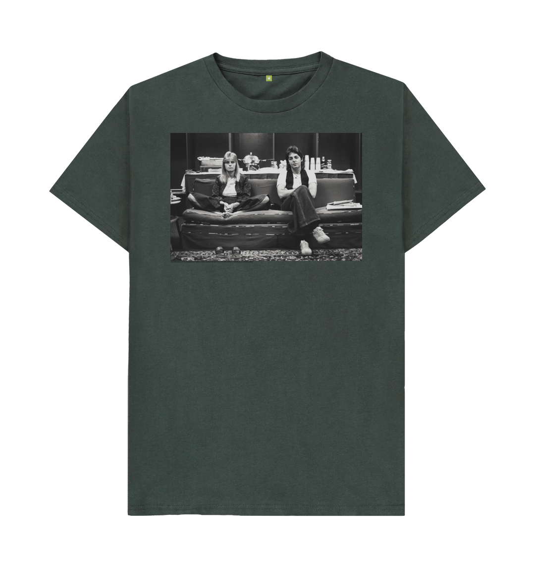 Dark grey printed t shirt front