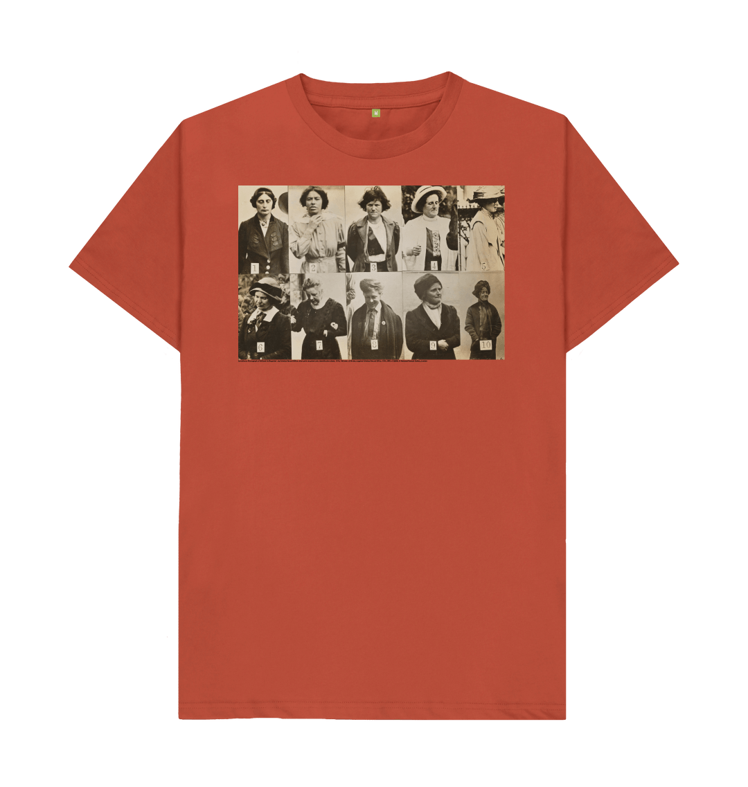 Rust printed t shirt front