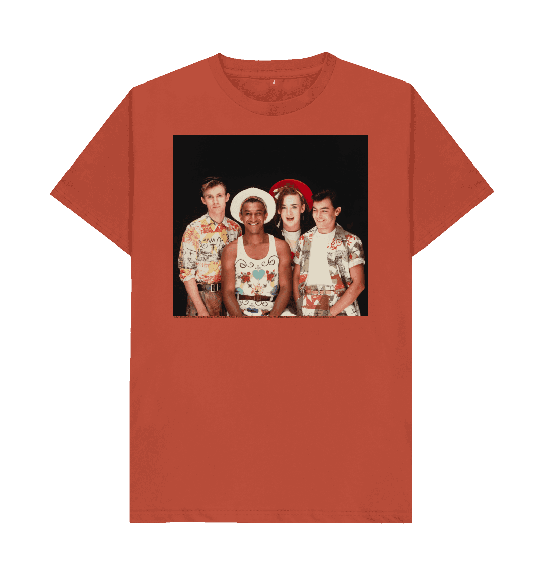 Rust printed t shirt front