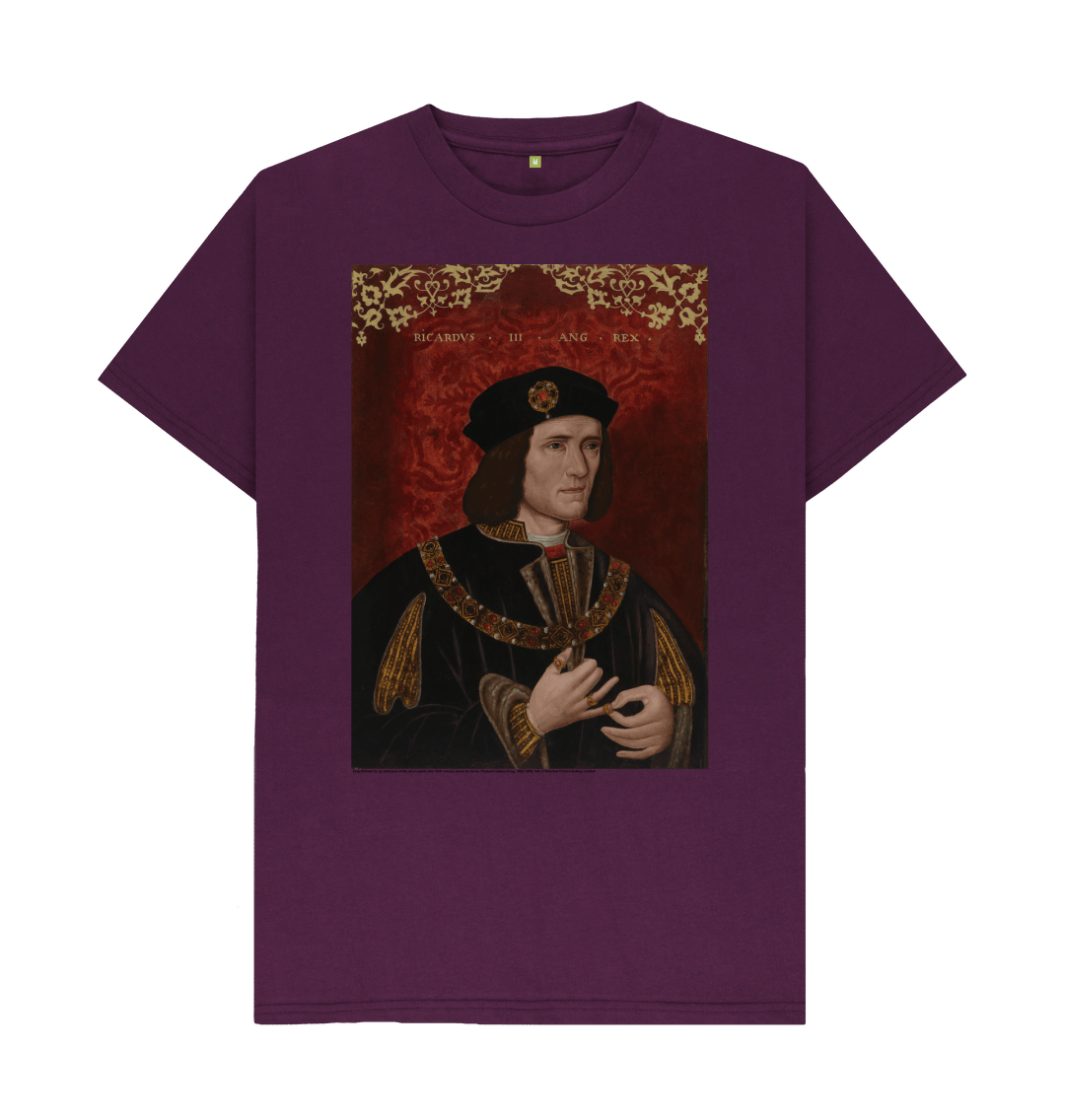 Purple printed t shirt front