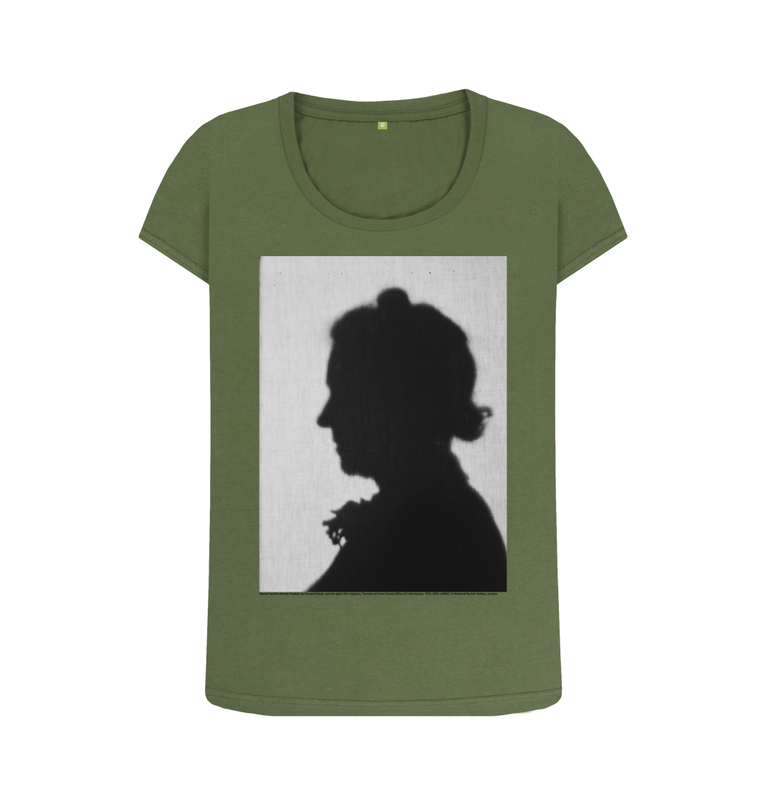 Khaki printed t shirt front