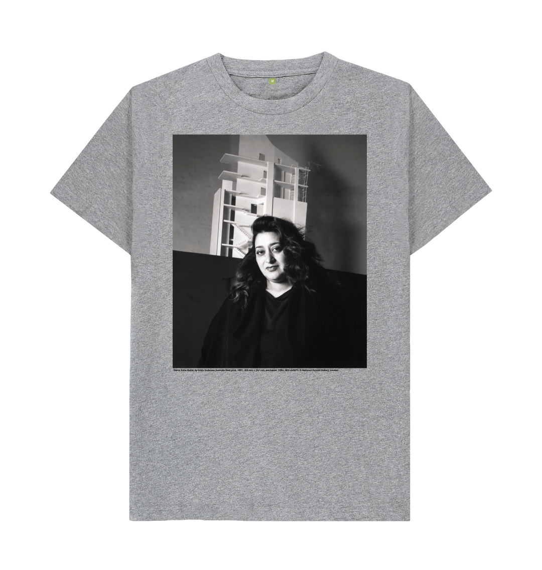 Athletic grey printed t shirt front