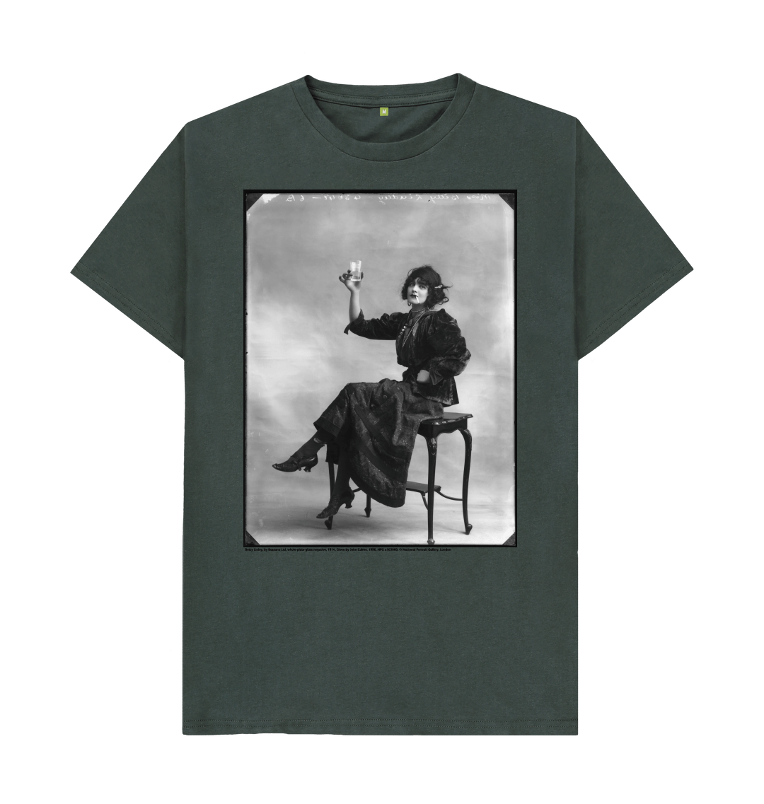 Dark grey printed t shirt front