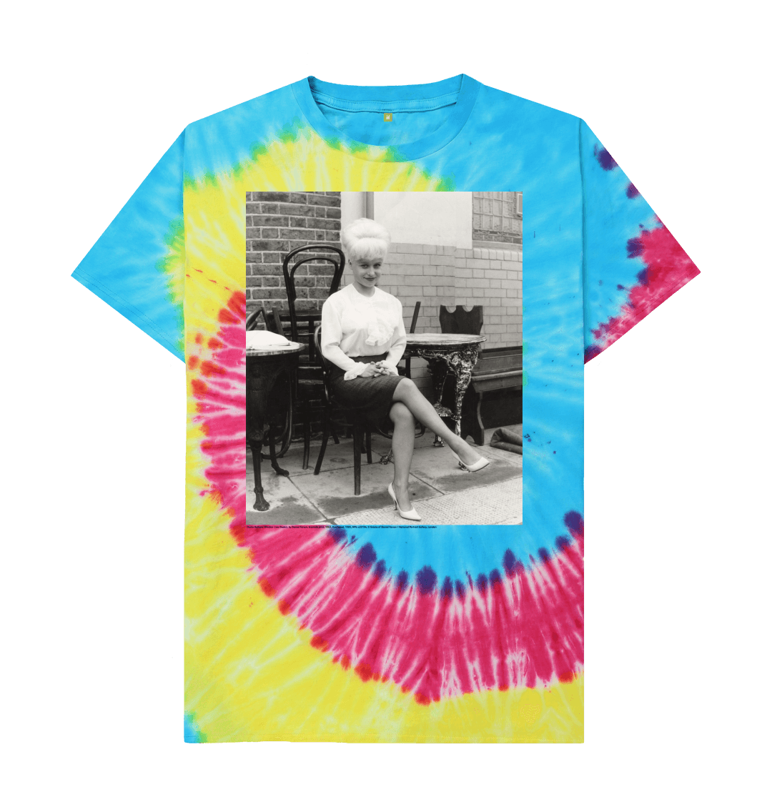 Tie dye printed t shirt front