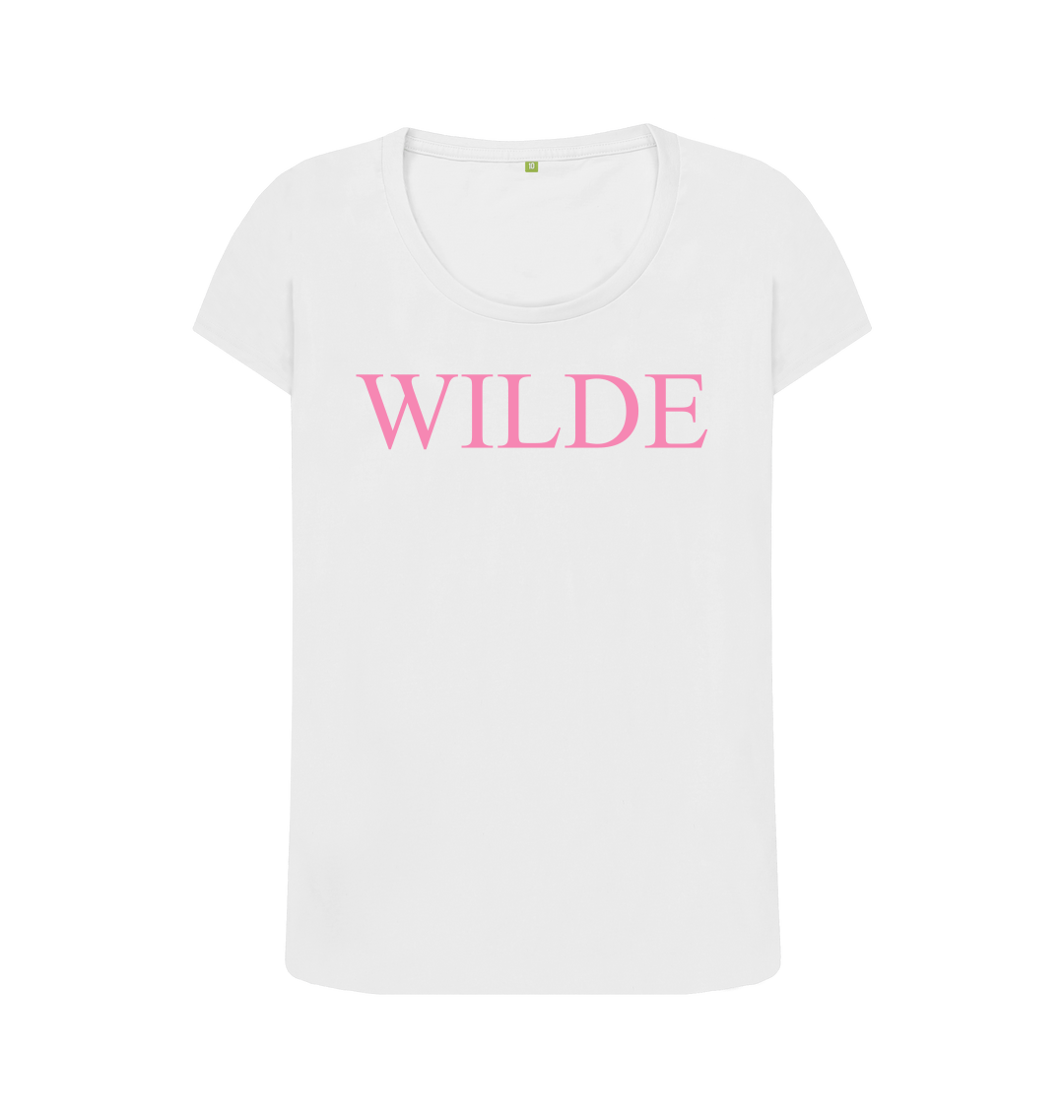 White printed t shirt front
