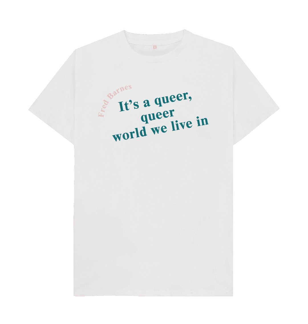 White printed t shirt front