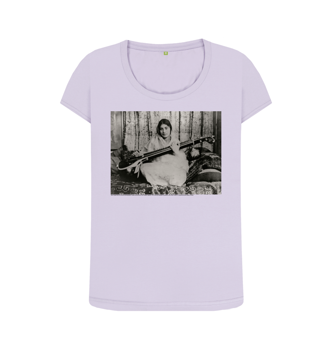 Violet printed t shirt front