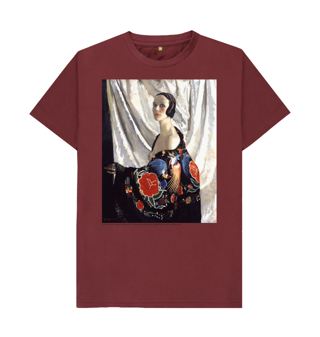 Red wine printed t shirt front