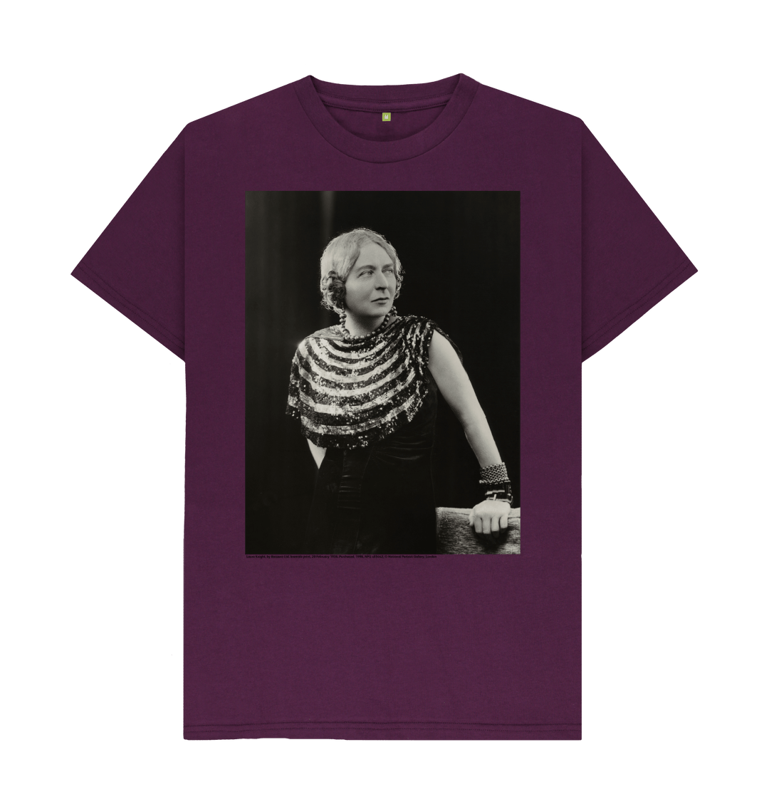 Purple printed t shirt front