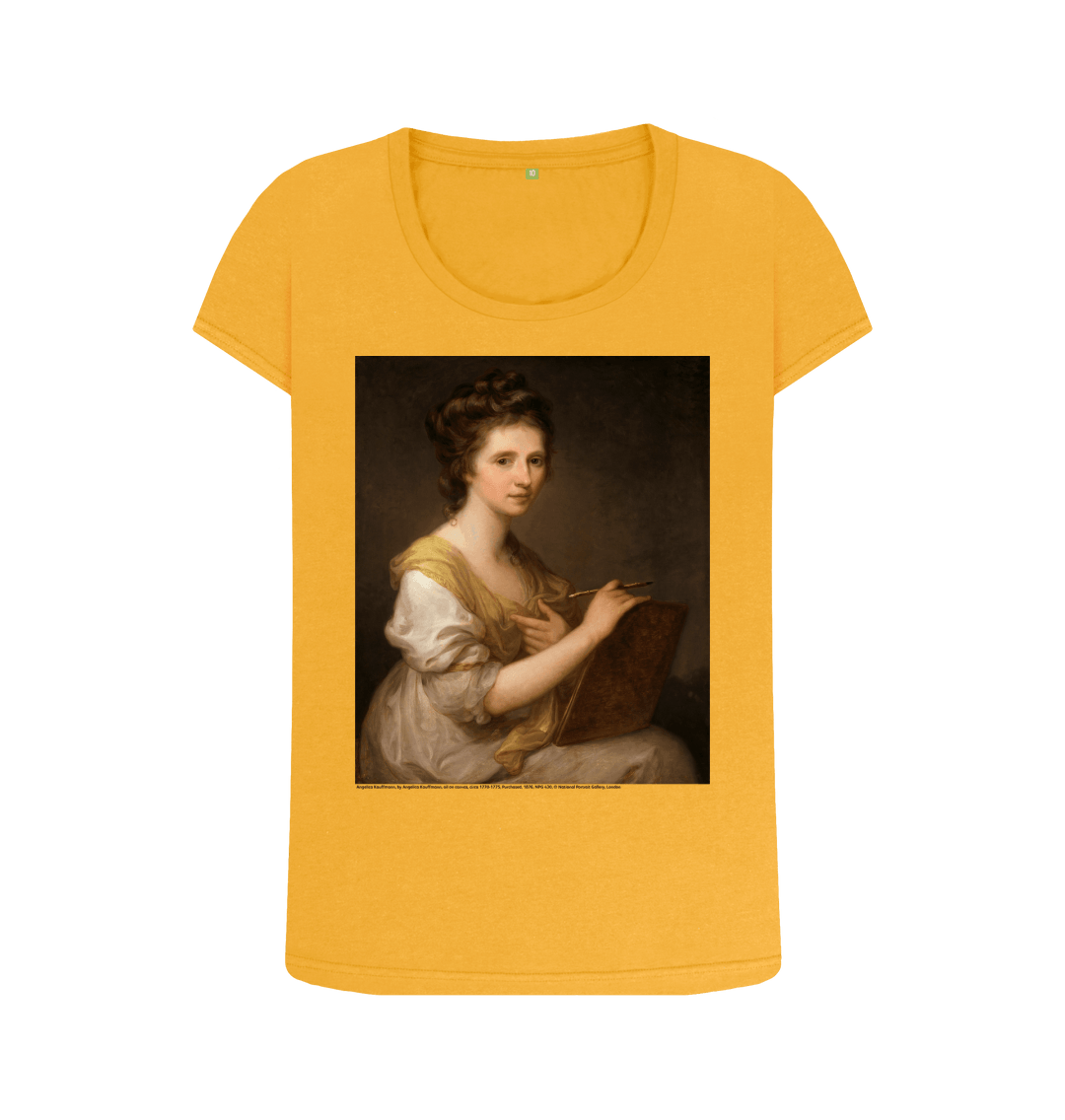 Mustard printed t shirt front