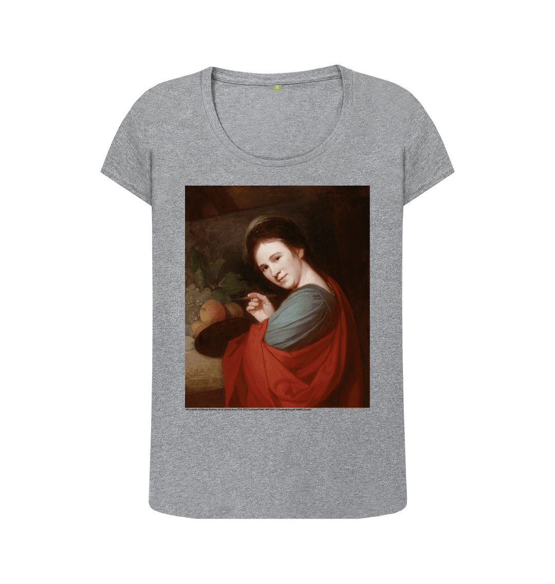 Athletic grey printed t shirt front