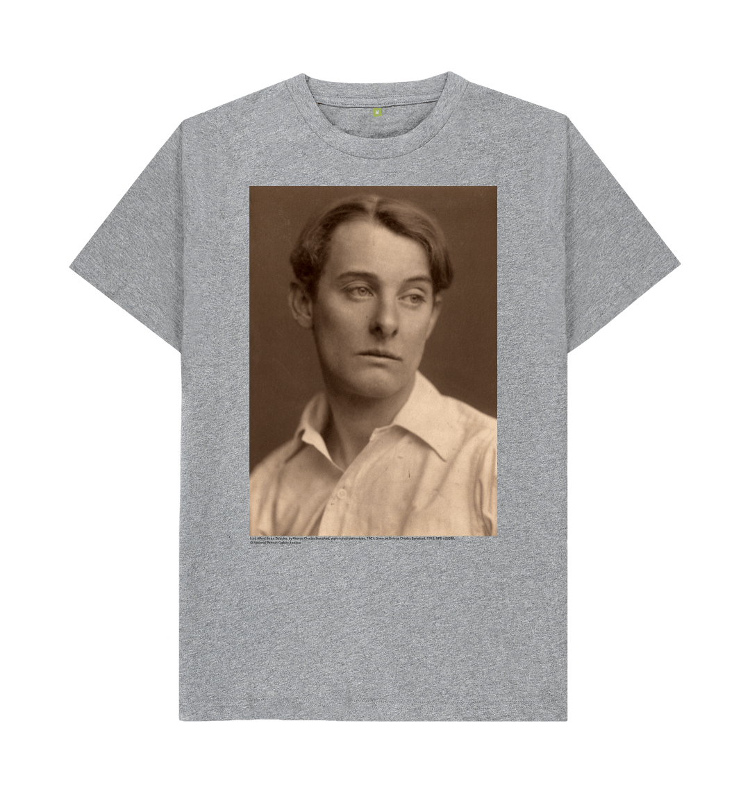 Athletic grey printed t shirt front