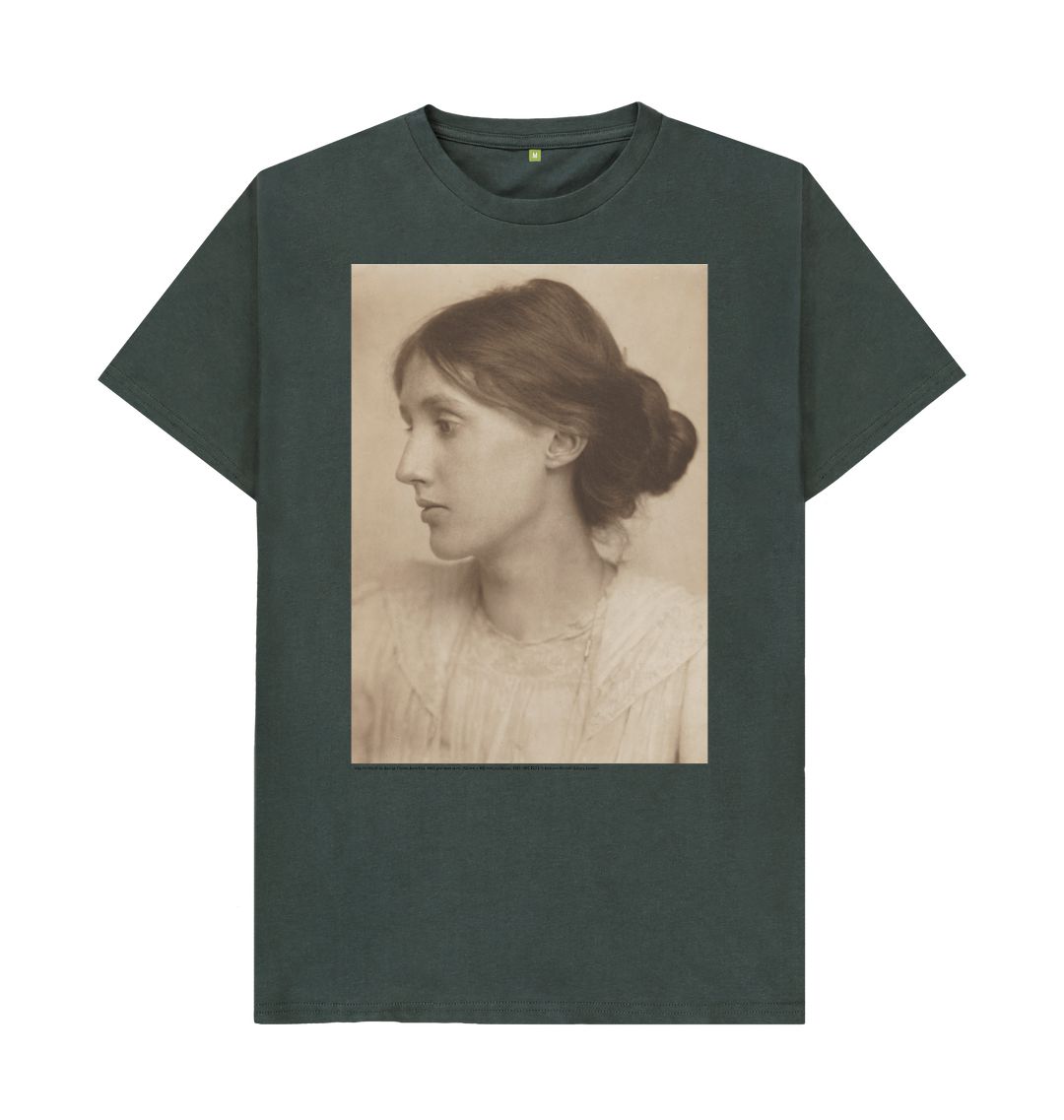 Dark grey virginia woolf unisex t shirt