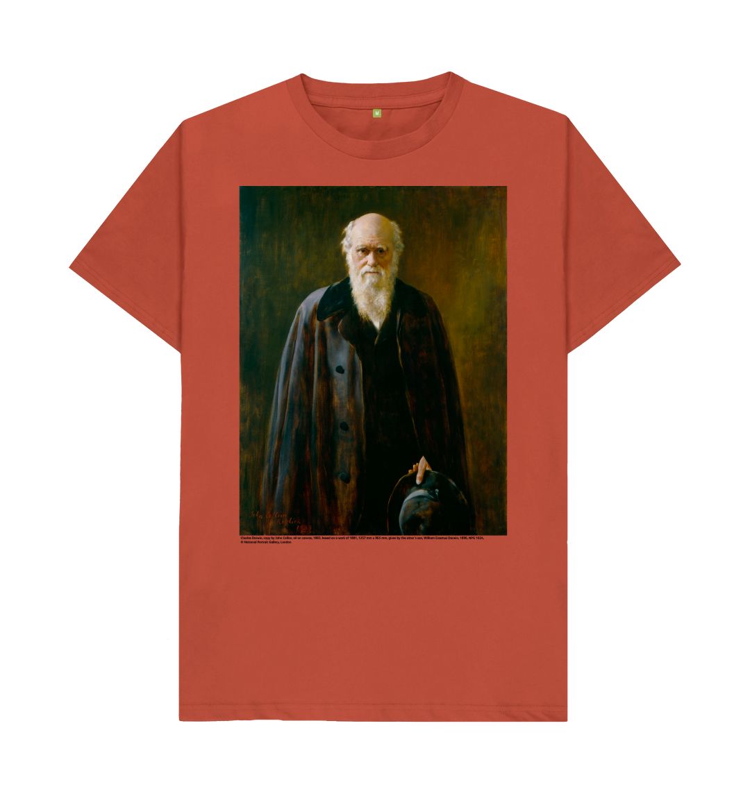 Rust charles darwin unisex t shirt