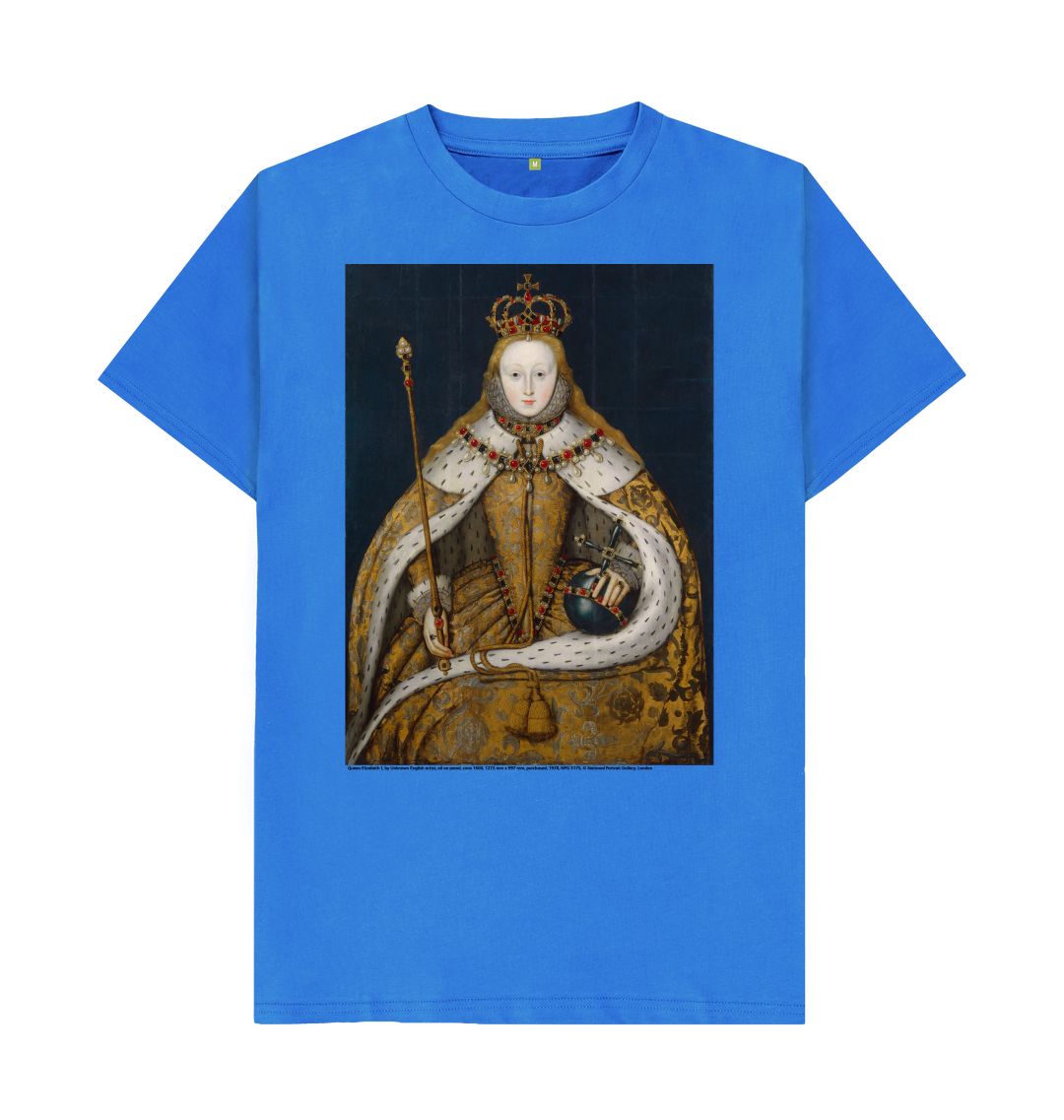 Bright blue queen elizabeth i unisex t shirt