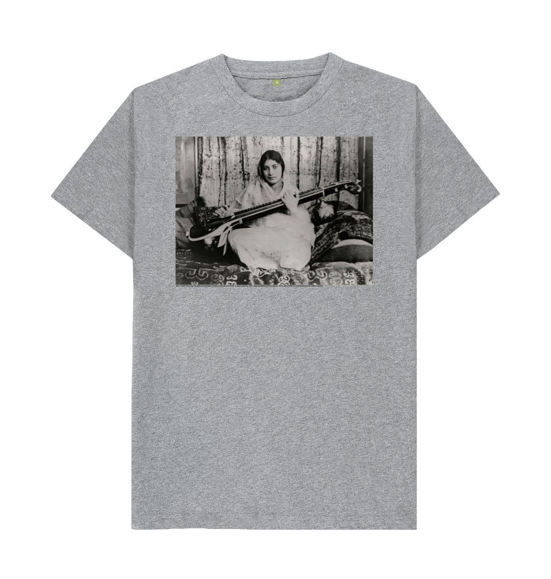 Athletic grey noor inayat khan unisex crew neck t shirt